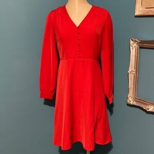 ANN TAYLOR Factory Petite red dress